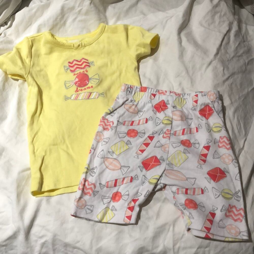 Gymboree 3t yellow candy pjs sweet dreams nwot